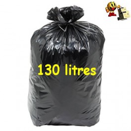 100 Sac poubelle 130 L 45 µ noir