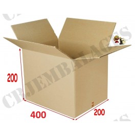 400 x 200 x 200  mm (paquet de 20) Caisse Carton SC