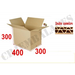 400 x 300 x 300 mm DD Caisse carton (vendu par paquet de 10)