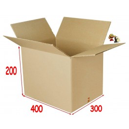 400 X 300 X 200 mm (paquet de 20) Caisse Carton SC