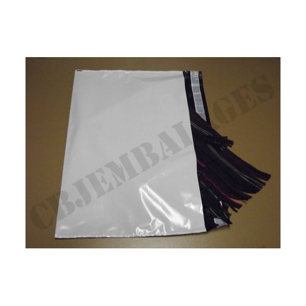 Enveloppe plastique indéchirable inviolable-blanche opaque