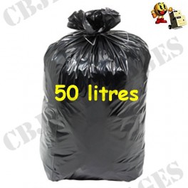 Sacs poubelle 30 litres basse densité 25 microns noir