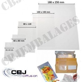 100 Sachets ZIP 80 x 120