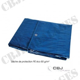 Bache de protection 150 g/m² - 4 x 5 m - bache plastique - bache